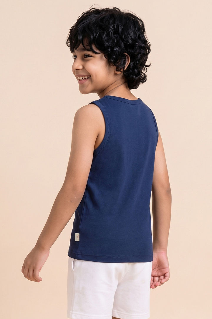 Lee Cooper Boys Printed Vest (Pack of 2) - Multicolor — image 4
